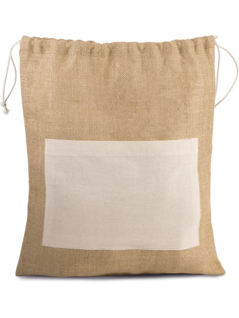 KIMOOD Sac en toile de jute avec cordelettes /api/colors/69701f53-78a9-4fa4-aa10-cf13b1e0959d personnalisable