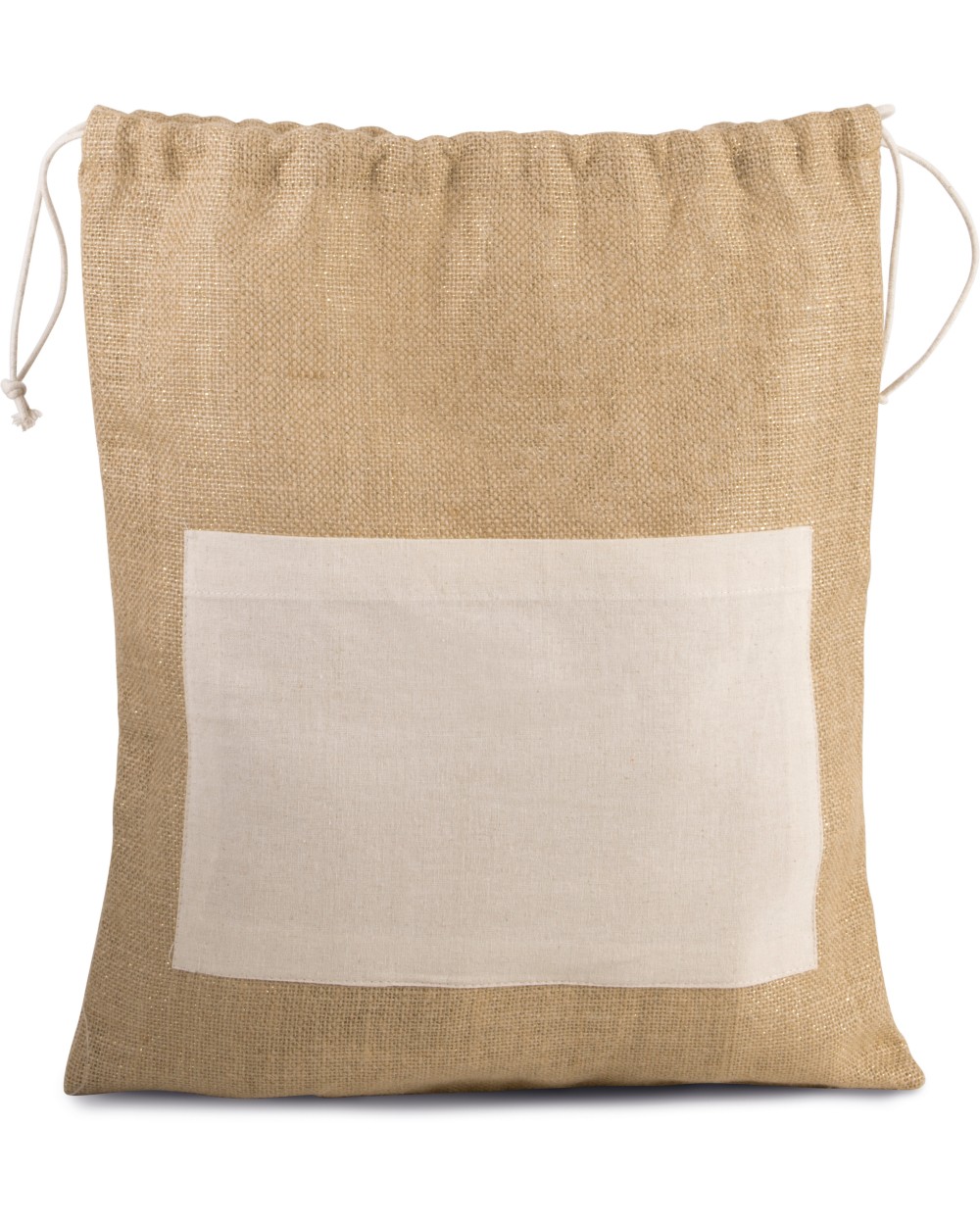 KIMOOD Tasche aus Jutestoff mit Kordel Taschen personalisierbar