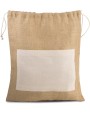 KIMOOD Tasche aus Jutestoff mit Kordel Taschen personalisierbar