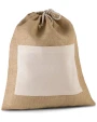 KIMOOD Tasche aus Jutestoff mit Kordel Taschen personalisierbar