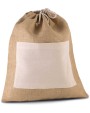 KIMOOD Tasche aus Jutestoff mit Kordel Taschen personalisierbar
