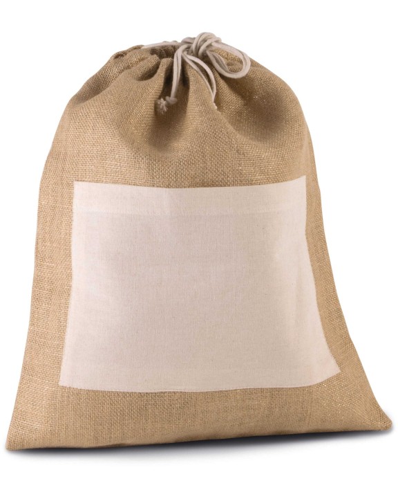 KIMOOD Tasche aus Jutestoff mit Kordel Taschen personalisierbar
