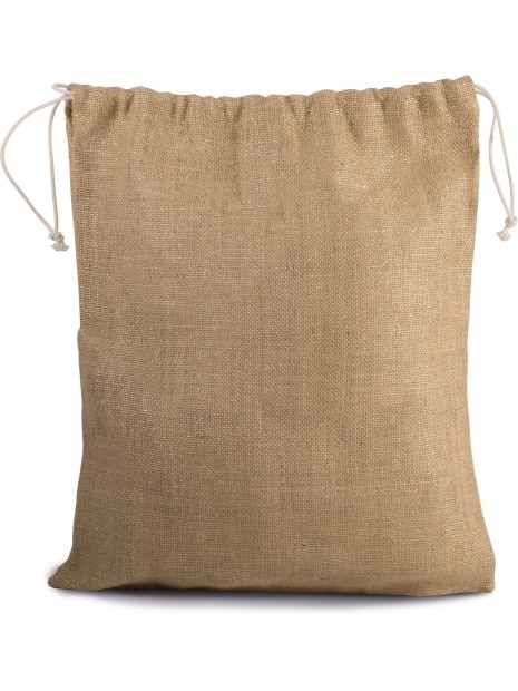 KIMOOD Sac en toile de jute avec cordelettes /api/colors/69701f53-78a9-4fa4-aa10-cf13b1e0959d personnalisable