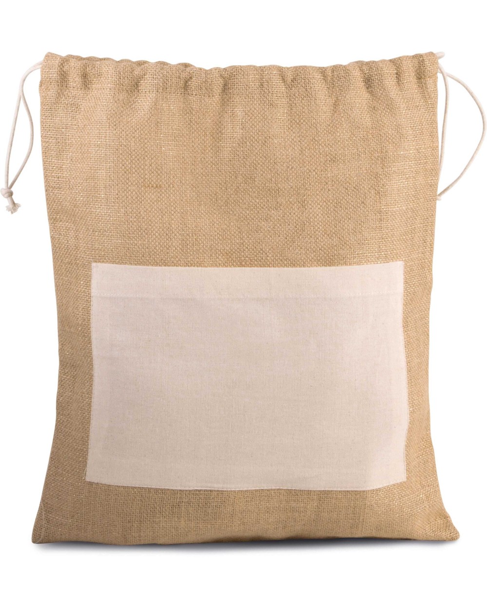 KIMOOD Tasche aus Jutestoff mit Kordel Taschen personalisierbar