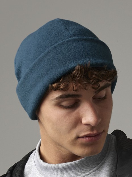 Bonnets à personnaliser BEECHFIELD RECYCLED FLEECE CUFFED BEANIE 