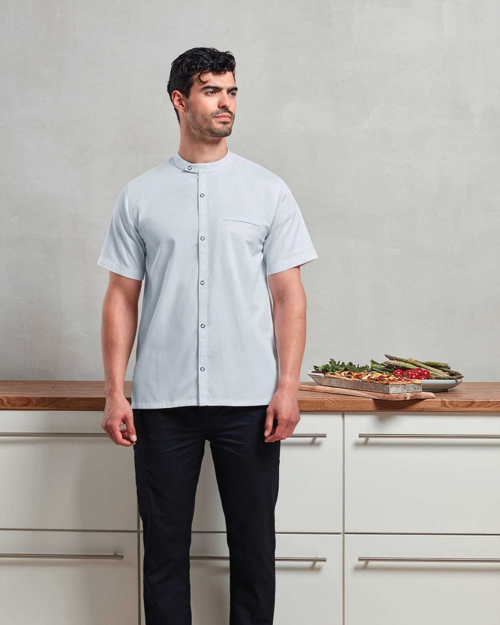 Tabliers personnalisable PREMIER Veste chef cuisinier manches courtes