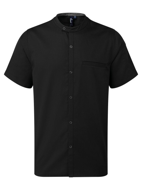 PREMIER Veste chef cuisinier manches courtes /api/colors/b9fdad4a-5e94-45cb-8c03-c08b349b28c3 personnalisable