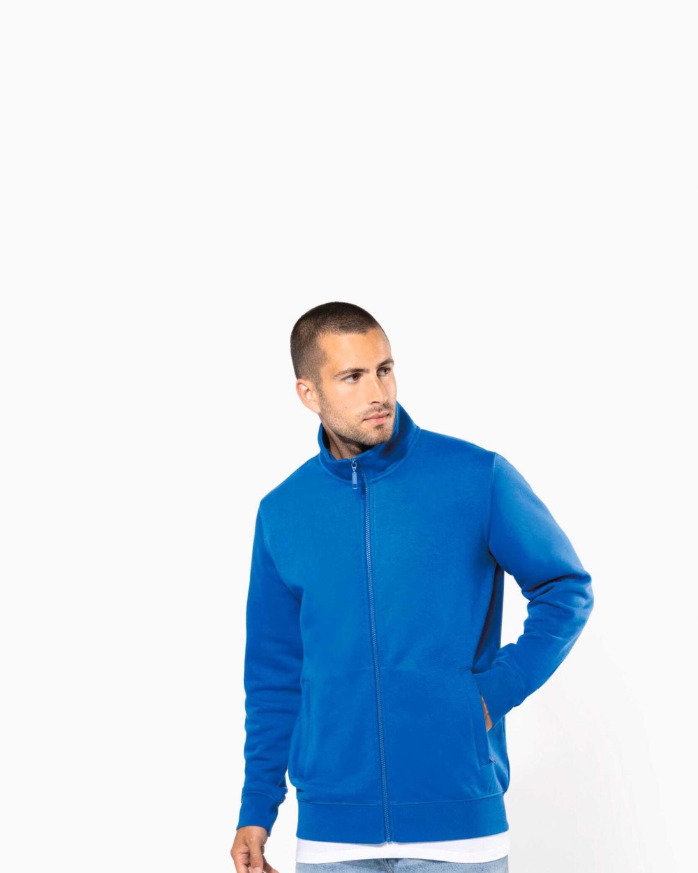 Sweat-shirts personnalisable KARIBAN Veste molleton gratté homme