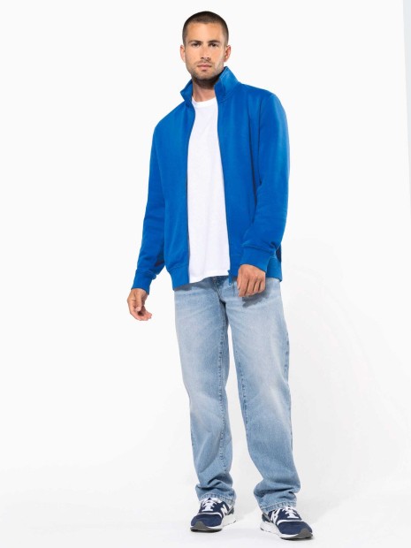 Sweat-shirts à personnaliser KARIBAN Veste molleton gratté homme 