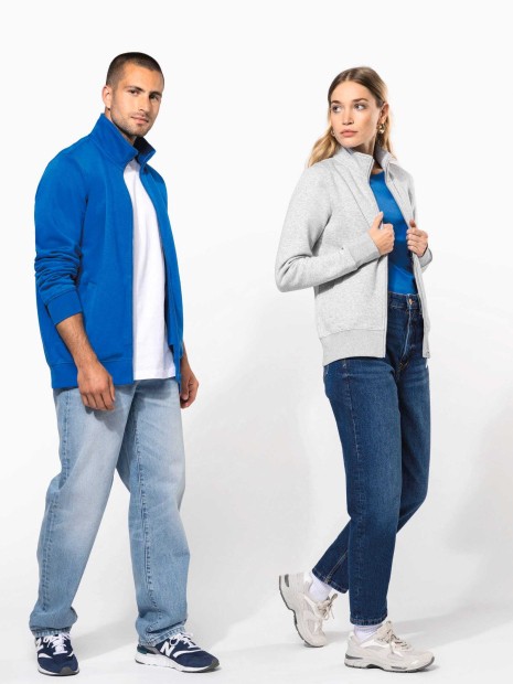 Sweat-shirts à personnaliser KARIBAN Veste molleton gratté homme 
