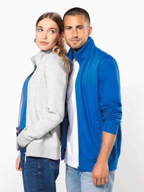 Sweat-shirts à personnaliser KARIBAN Veste molleton gratté homme 