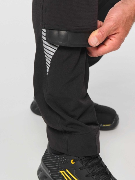 Pantalons à personnaliser WK. DESIGNED TO WORK Pantalon stretch recyclé multipoches unisexe 