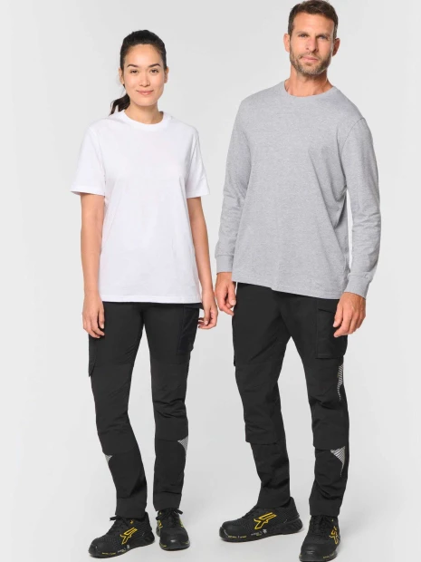 Pantalons à personnaliser WK. DESIGNED TO WORK Pantalon stretch recyclé multipoches unisexe 