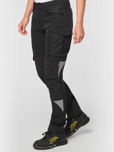 Pantalons à personnaliser WK. DESIGNED TO WORK Pantalon stretch recyclé multipoches unisexe 