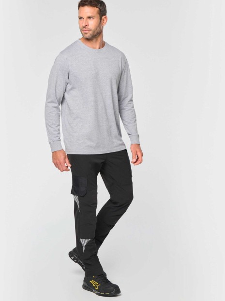 Pantalons à personnaliser WK. DESIGNED TO WORK Pantalon stretch recyclé multipoches unisexe 