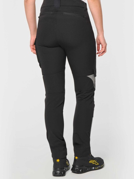 Pantalons à personnaliser WK. DESIGNED TO WORK Pantalon stretch recyclé multipoches unisexe 