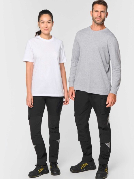Pantalons à personnaliser WK. DESIGNED TO WORK Pantalon stretch recyclé multipoches unisexe 