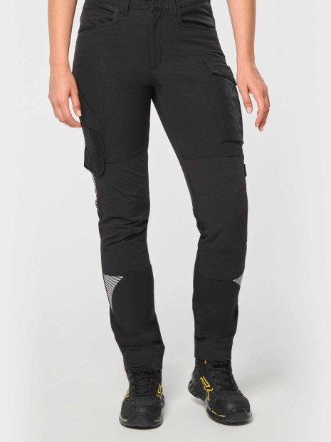 Pantalons à personnaliser WK. DESIGNED TO WORK Pantalon stretch recyclé multipoches unisexe 