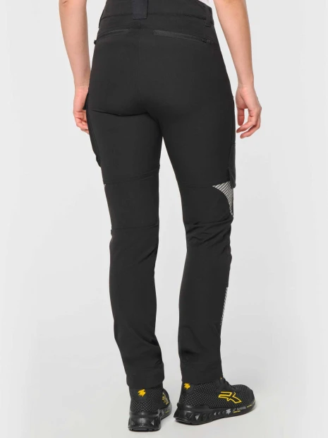 Pantalons à personnaliser WK. DESIGNED TO WORK Pantalon stretch recyclé multipoches unisexe 