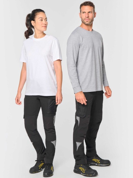 Pantalons à personnaliser WK. DESIGNED TO WORK Pantalon stretch recyclé multipoches unisexe 