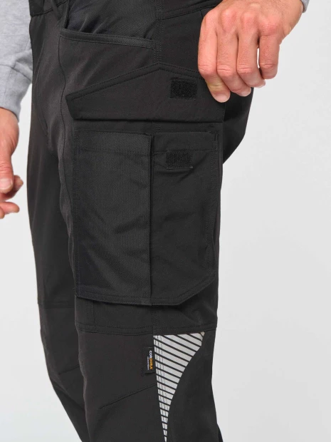 Pantalons à personnaliser WK. DESIGNED TO WORK Pantalon stretch recyclé multipoches unisexe 