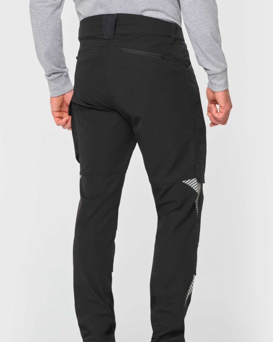 Pantalons personnalisable Wk. Designed To Work Pantalon stretch recyclé multipoches unisexe