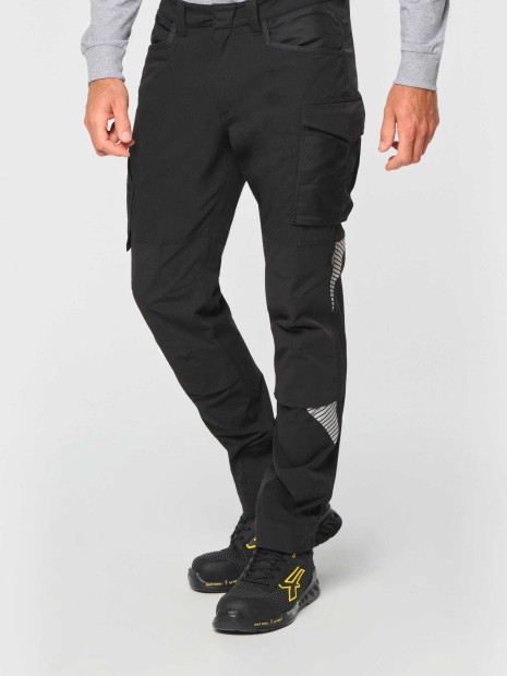 Pantalons à personnaliser WK. DESIGNED TO WORK Pantalon stretch recyclé multipoches unisexe 