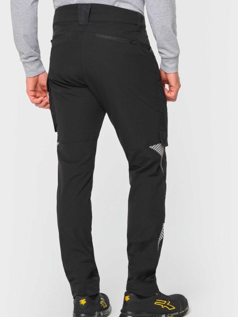 Pantalons à personnaliser WK. DESIGNED TO WORK Pantalon stretch recyclé multipoches unisexe 