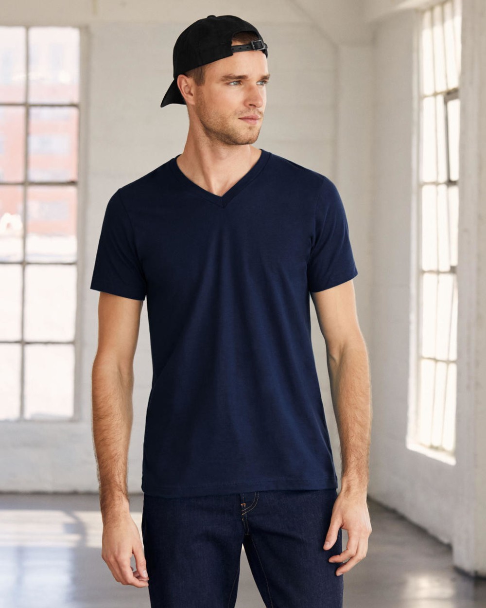 T-shirts BELLA-CANVAS UNISEX V-NECK JERSEY TEE voor bedrukking &amp; borduring