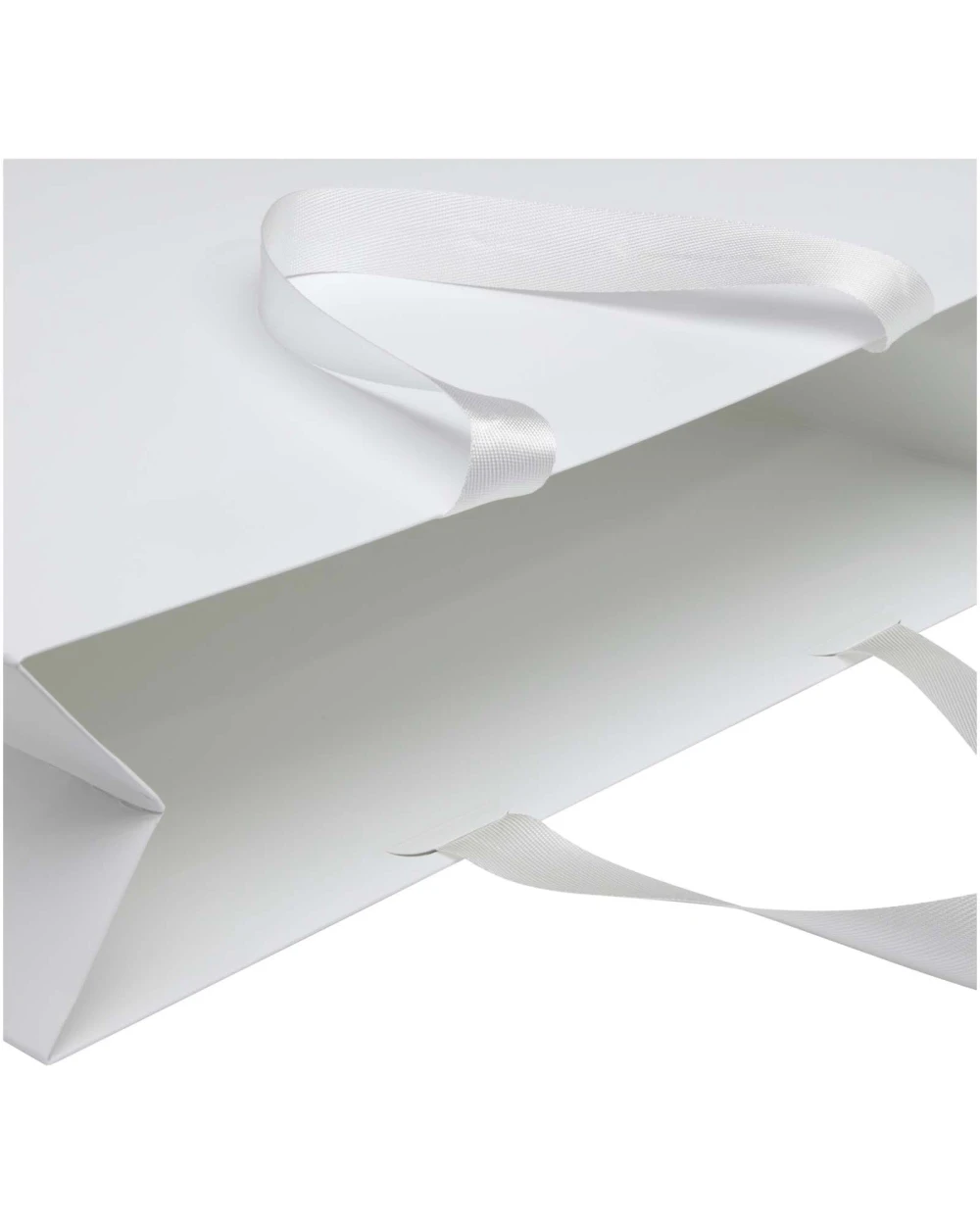 Sacs & Bagagerie personnalisable 4DO Sac en papier Smartfold 210 g/m² avec anses en ruban et pelliculage brillant - 42 x 12 x 35 cm