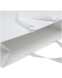 Tassen & Zakken 4DO Smartfold papieren tas van 210 g/m² met lintgrepen en een glanzende laminaatlaag - 42 x 12 x 35 cm voor bedrukking &amp; borduring