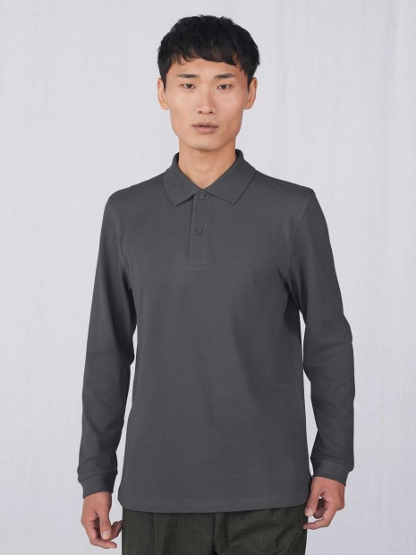 Polos à personnaliser B&C MY POLO 180 Homme manches longues 