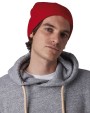 K-UP Recycelte Mütze mit Strickumschlag Mützen personalisierbar