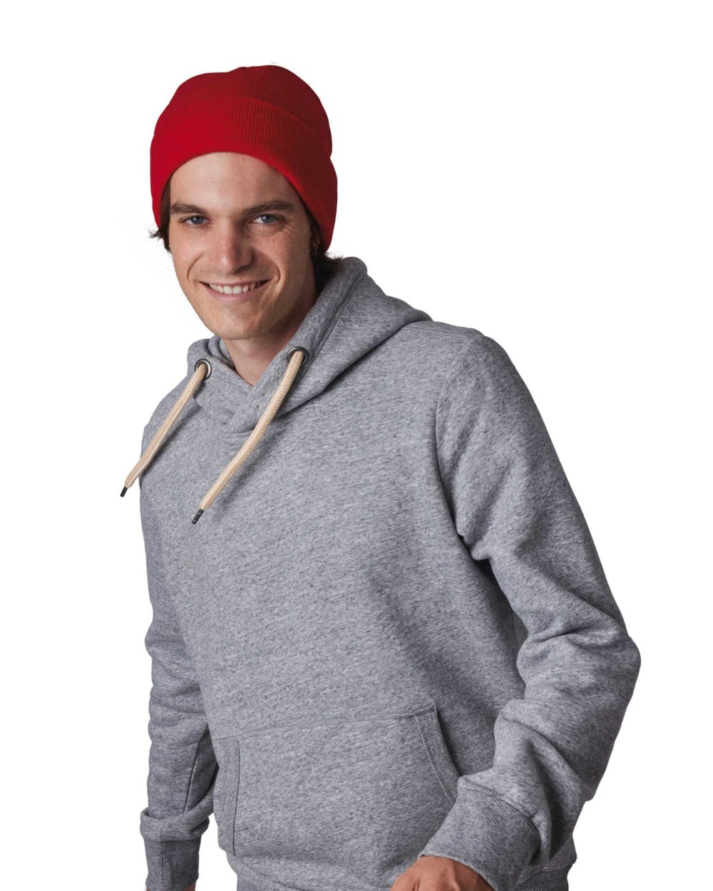 K-UP Recycelte Mütze mit Strickumschlag Mützen personalisierbar