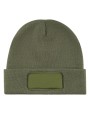 PRINTWEAR Knitted Hat With Patch Mützen personalisierbar