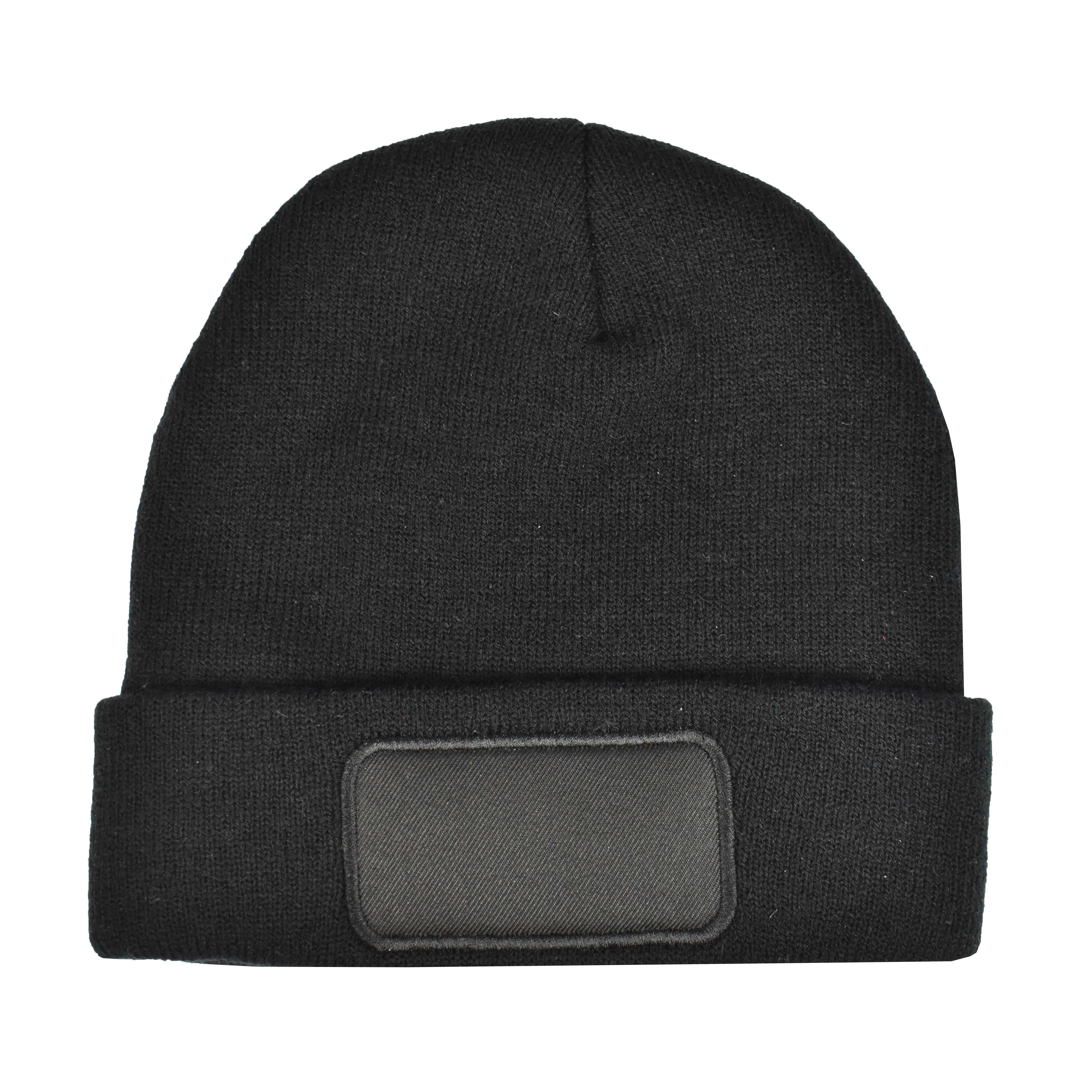 Mutsen PRINTWEAR Knitted Hat With Patch voor bedrukking &amp; borduring