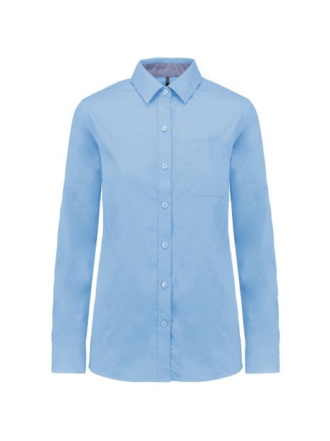 KARIBAN Chemise coton Nevada manches longues femme /api/colors/549fa598-8d61-4fa2-82ad-90f4d2ec39ab personnalisable