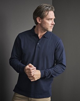 LUXURY STRETCH LONG SLEEVE POLO