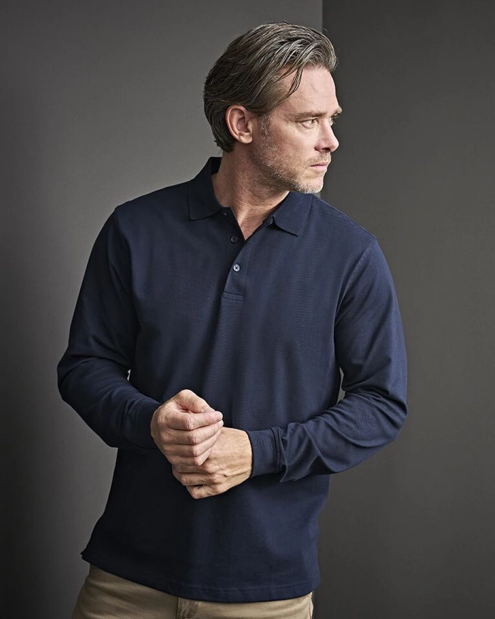 Polo's TEE JAYS LUXURY STRETCH LONG SLEEVE POLO voor bedrukking &amp; borduring