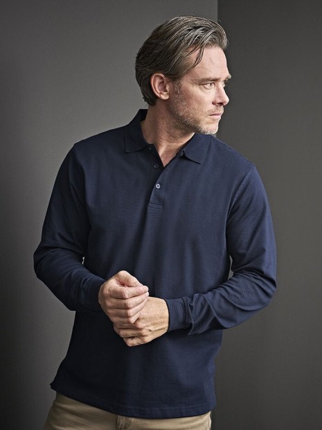 Polos à personnaliser TEE JAYS LUXURY STRETCH LONG SLEEVE POLO 