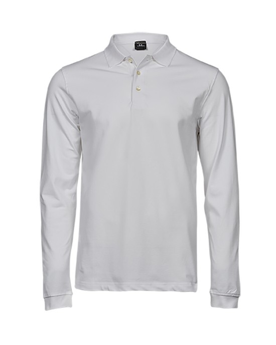 Polos personnalisable Tee Jays LUXURY STRETCH LONG SLEEVE POLO