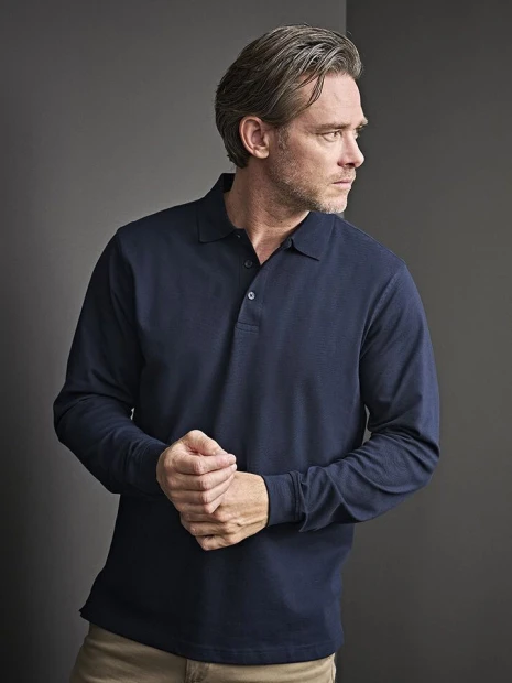 Polos à personnaliser TEE JAYS LUXURY STRETCH LONG SLEEVE POLO 