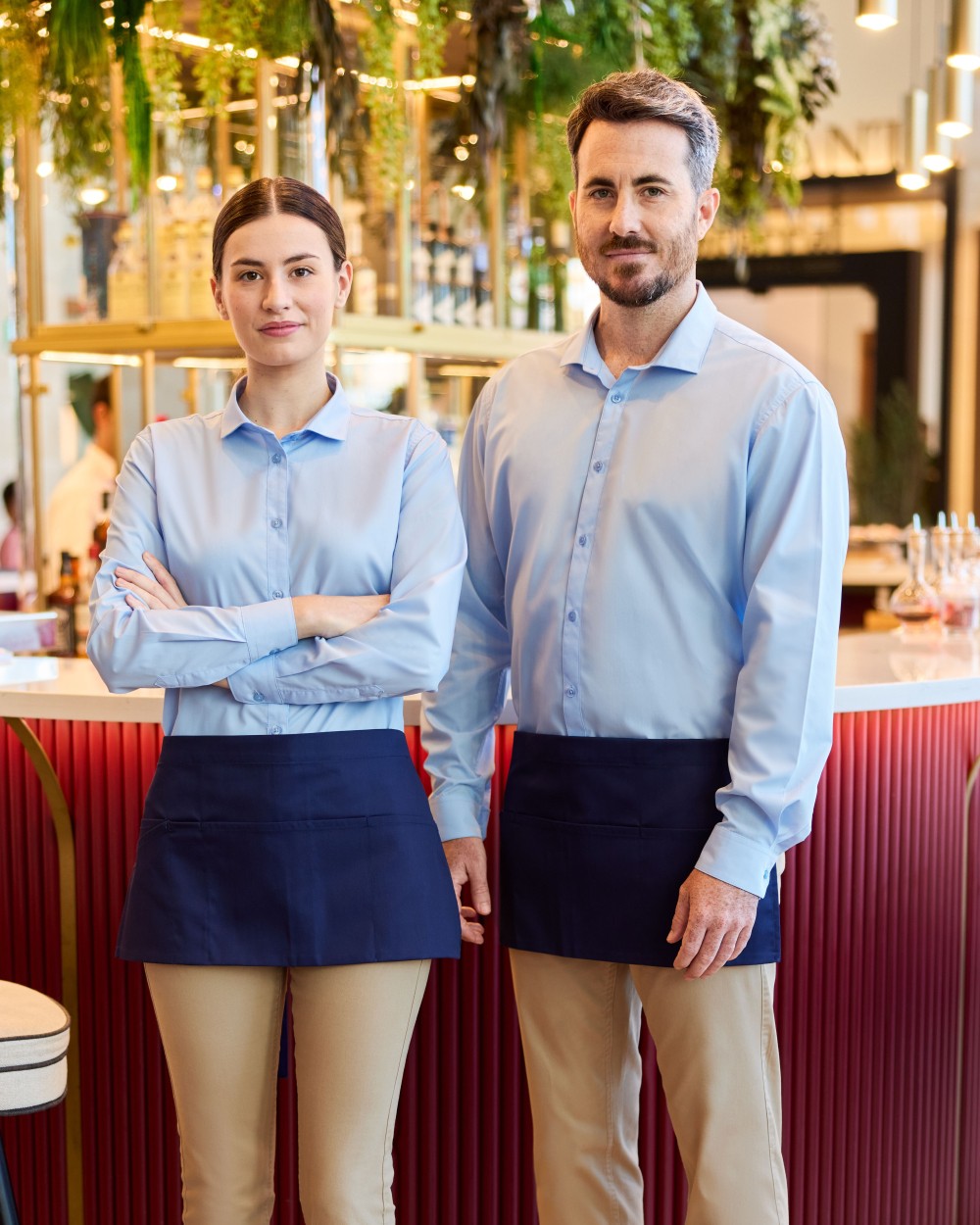 Schorten VELILLA SHORT WAITER APRON voor bedrukking &amp; borduring