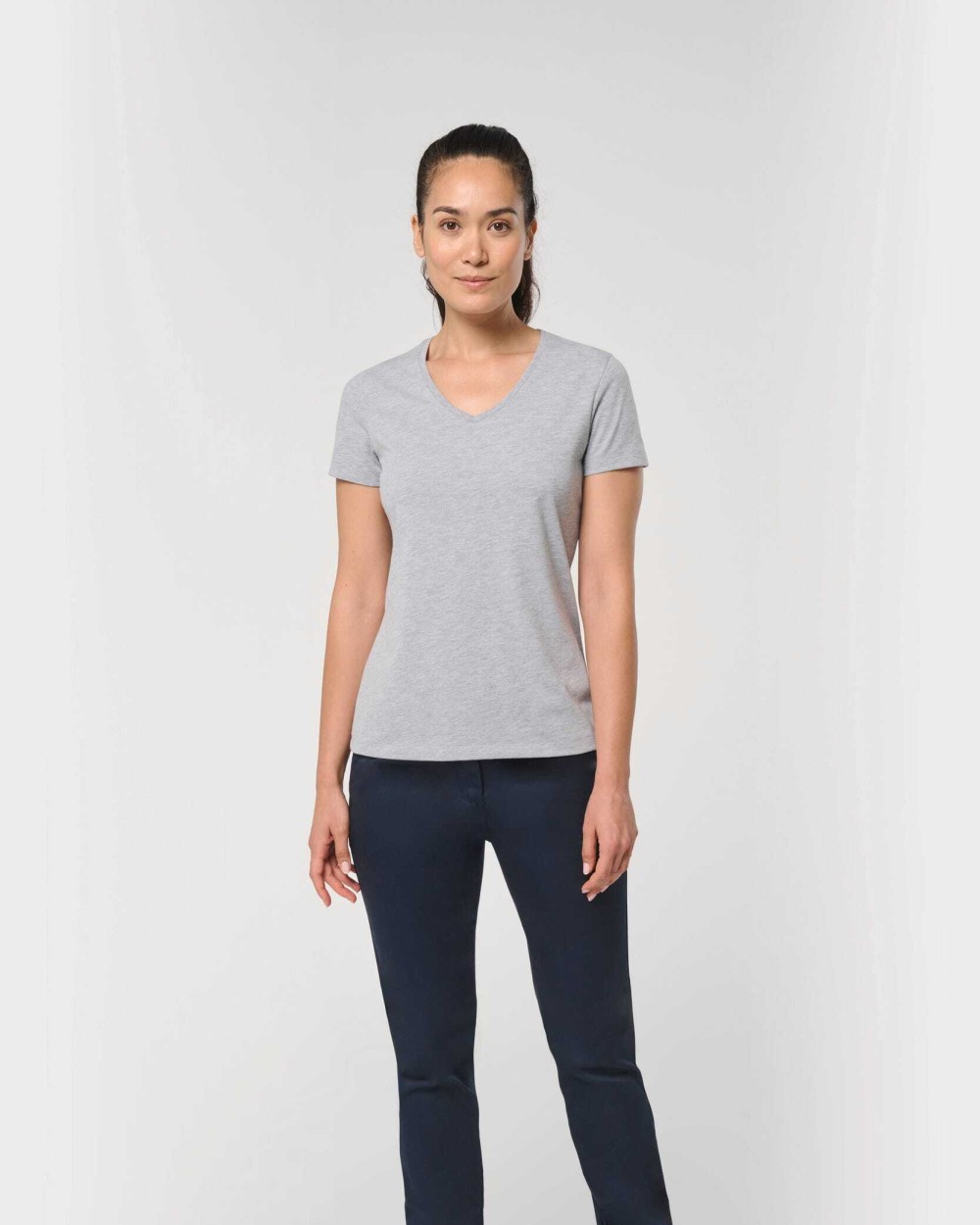 T-shirts WK. DESIGNED TO WORK Ecologisch antibacterieel dames-T-shirt met V-hals voor bedrukking &amp; borduring
