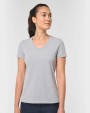 WK. DESIGNED TO WORK Antibakterielles, umweltfreundliches T-Shirt mit V-Ausschnitt für Damen T-Shirts personalisierbar