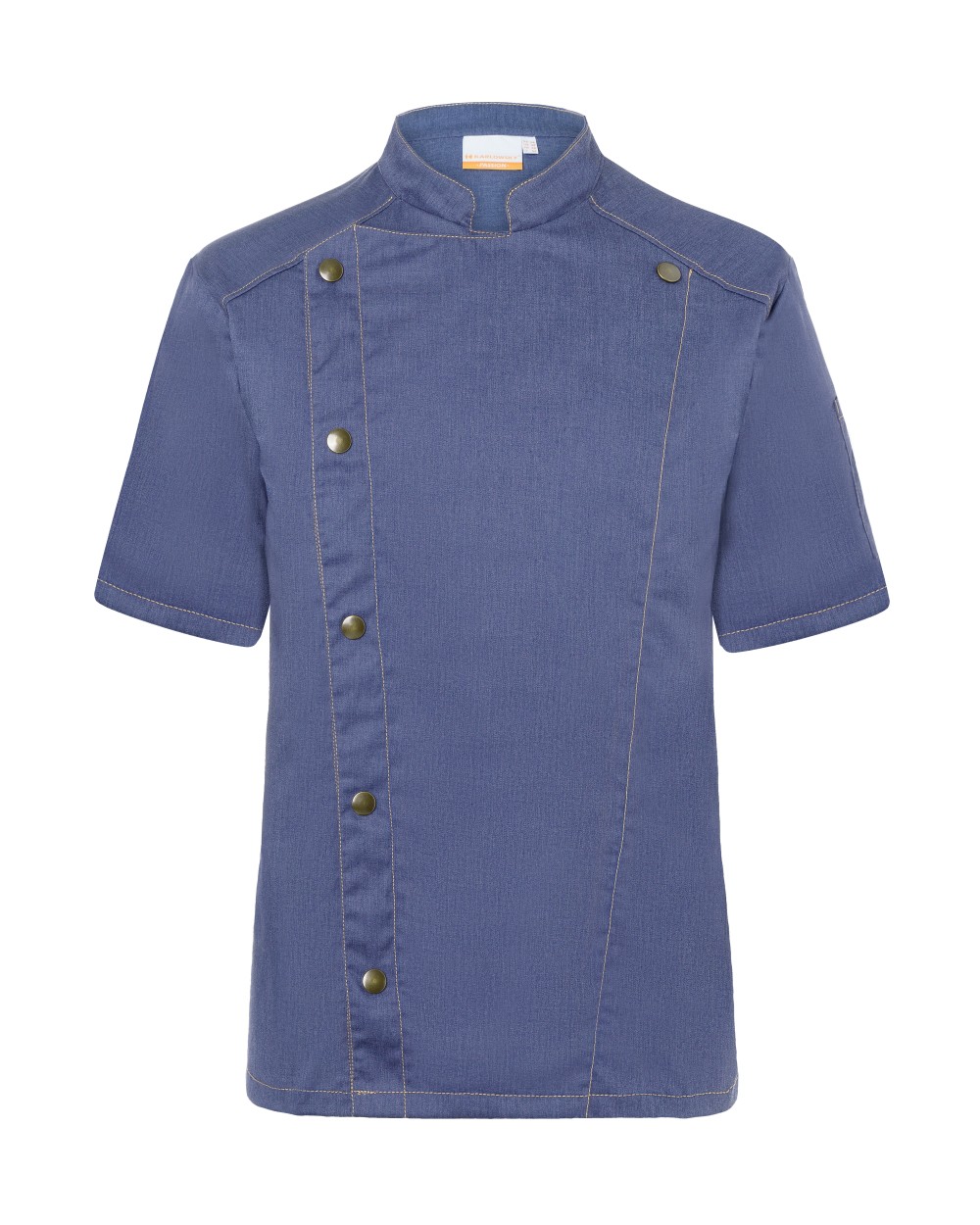 KARLOWSKY Short-Sleeved Chef´s Jacket Jeans Style Hemden personalisierbar