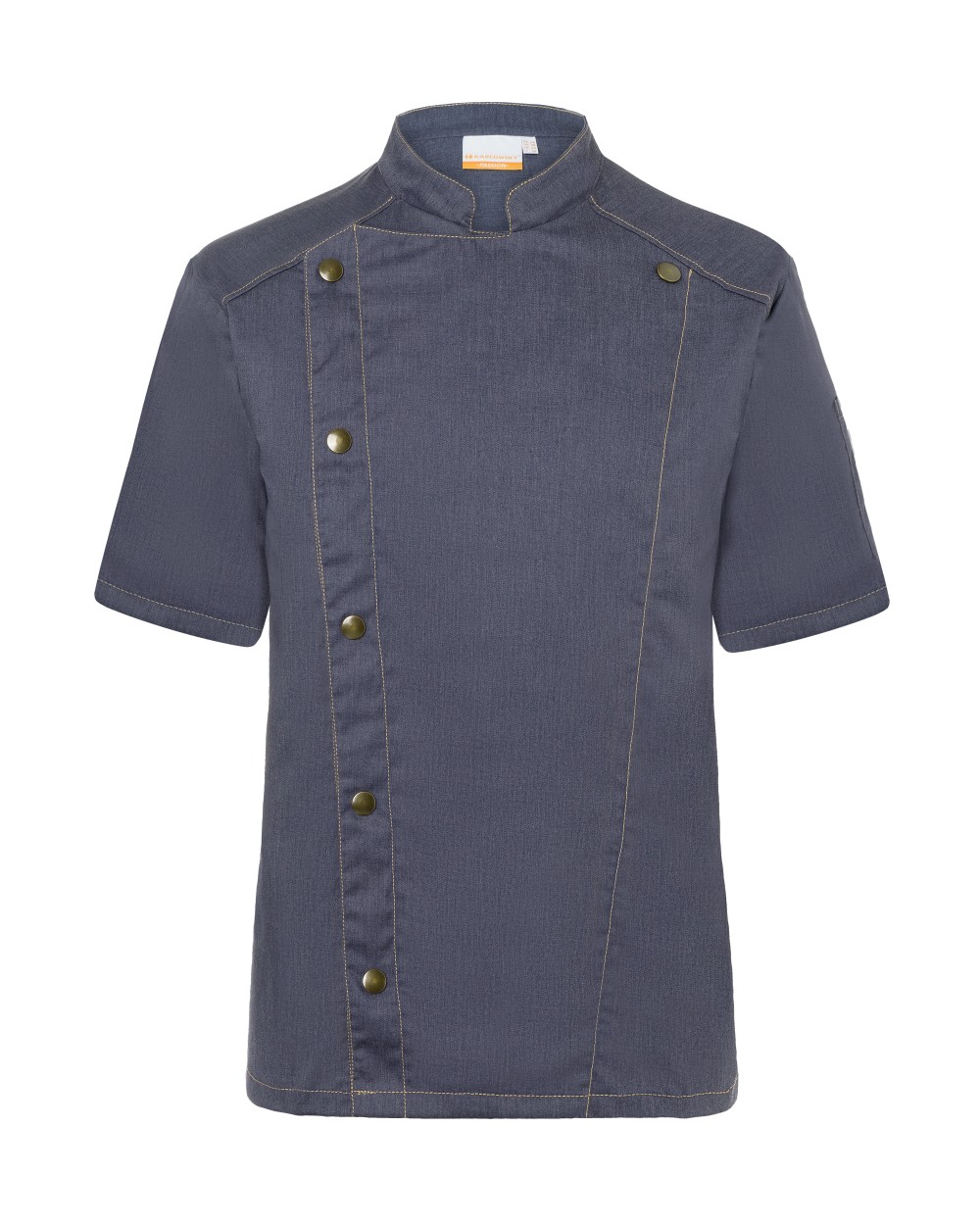 KARLOWSKY Short-Sleeved Chef´s Jacket Jeans Style Hemden personalisierbar