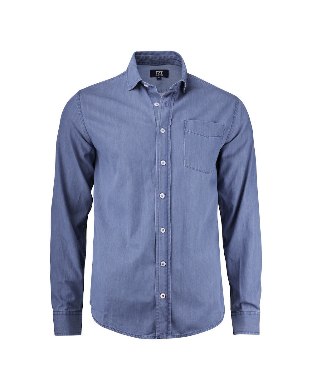 Hemden CUTTER & BUCK Ellensburg Denim Shirt Heren voor bedrukking &amp; borduring