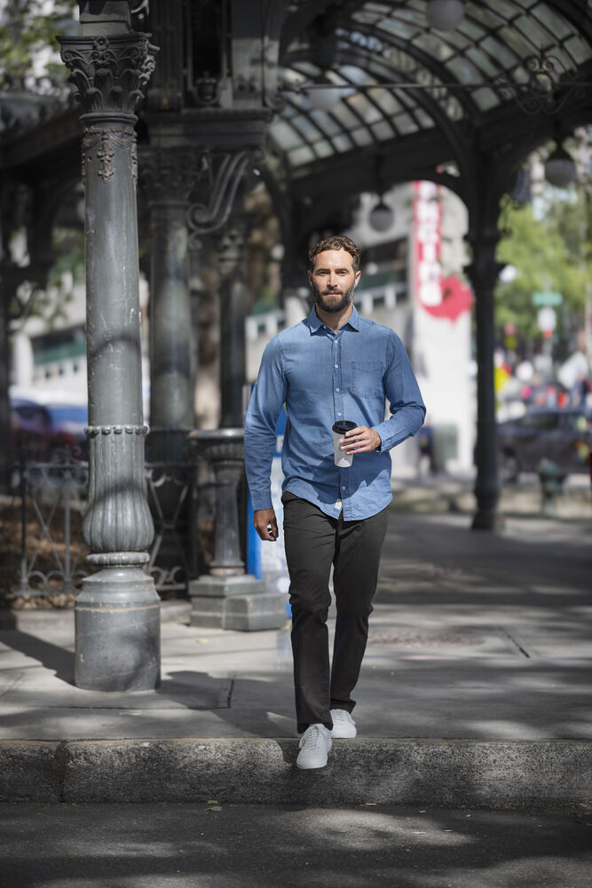 Chemises personnalisable CUTTER & BUCK Ellensburg Denim shirt men