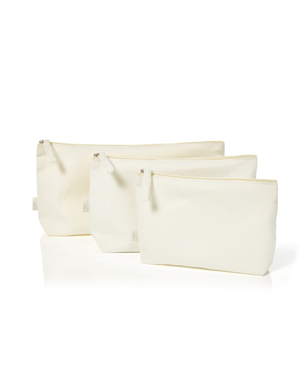 Tassen & Zakken HALFAR Zipper Bag Organic M voor bedrukking &amp; borduring